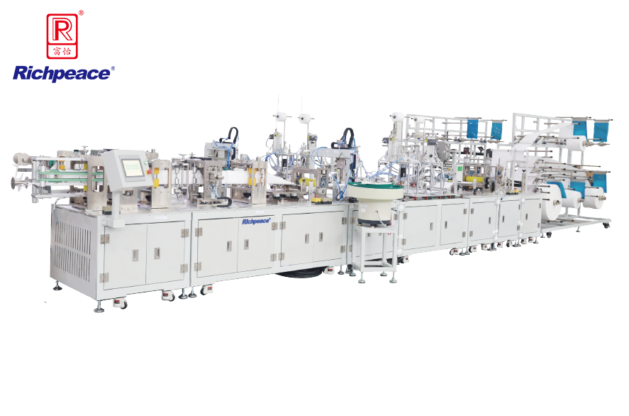 富怡全自動折疊口罩啟停型生產(chǎn)線 （焊耳帶)