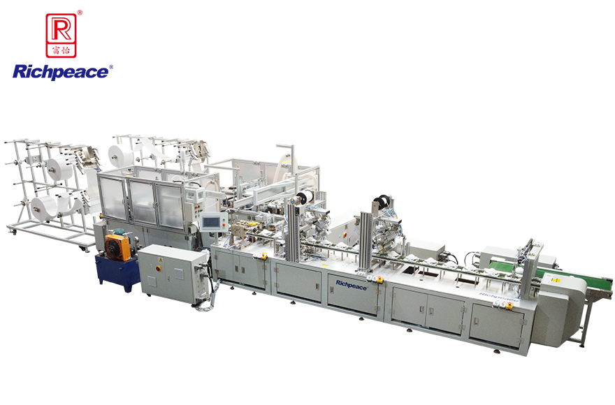 富怡全自動罩杯口罩二合一標準型生產(chǎn)線（焊頭帶）