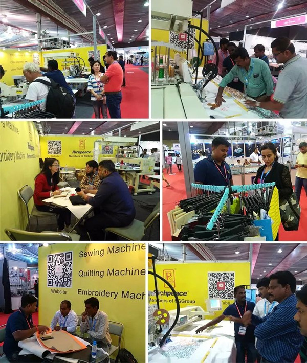 認(rèn)真向客戶(hù)介紹機(jī)械